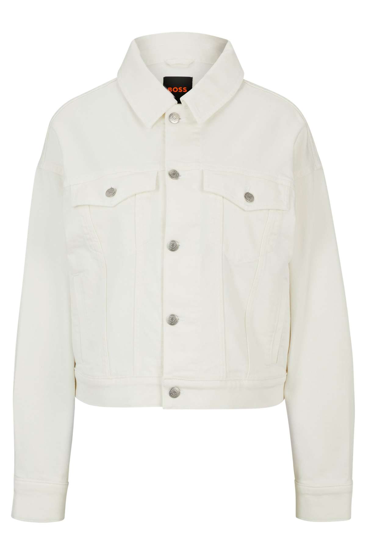 Джинсовая куртка с нагрудными карманами на пуговицах C_TRUCKER JACKET 1