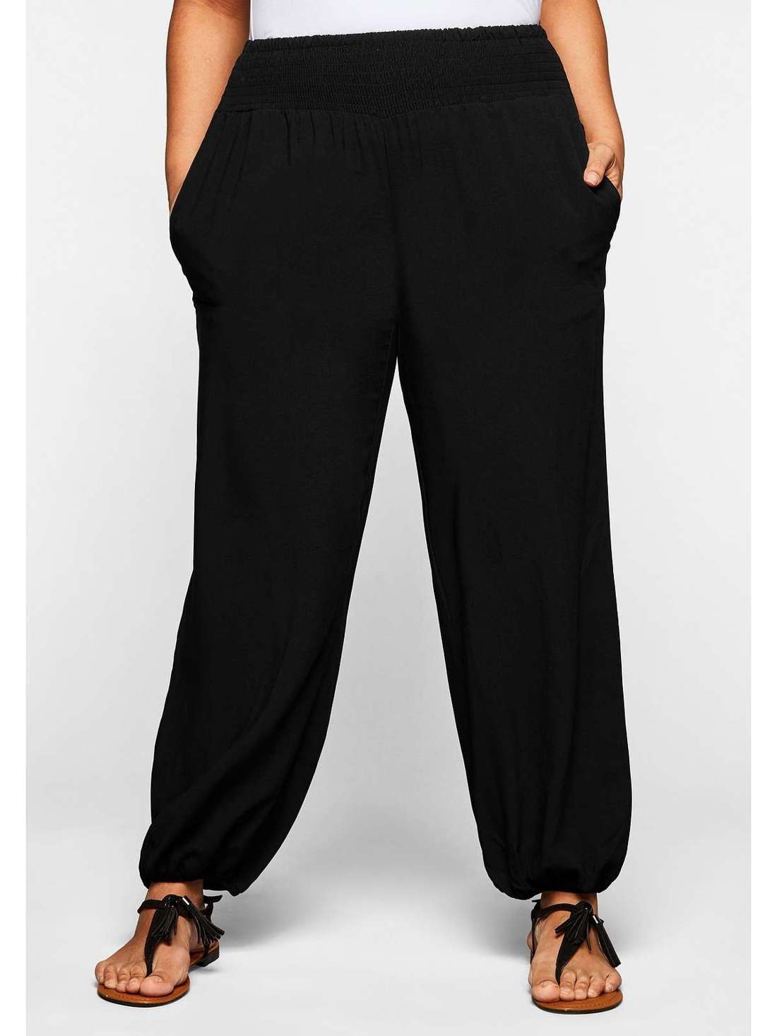 Брюки без застежки с широкими Große Größen