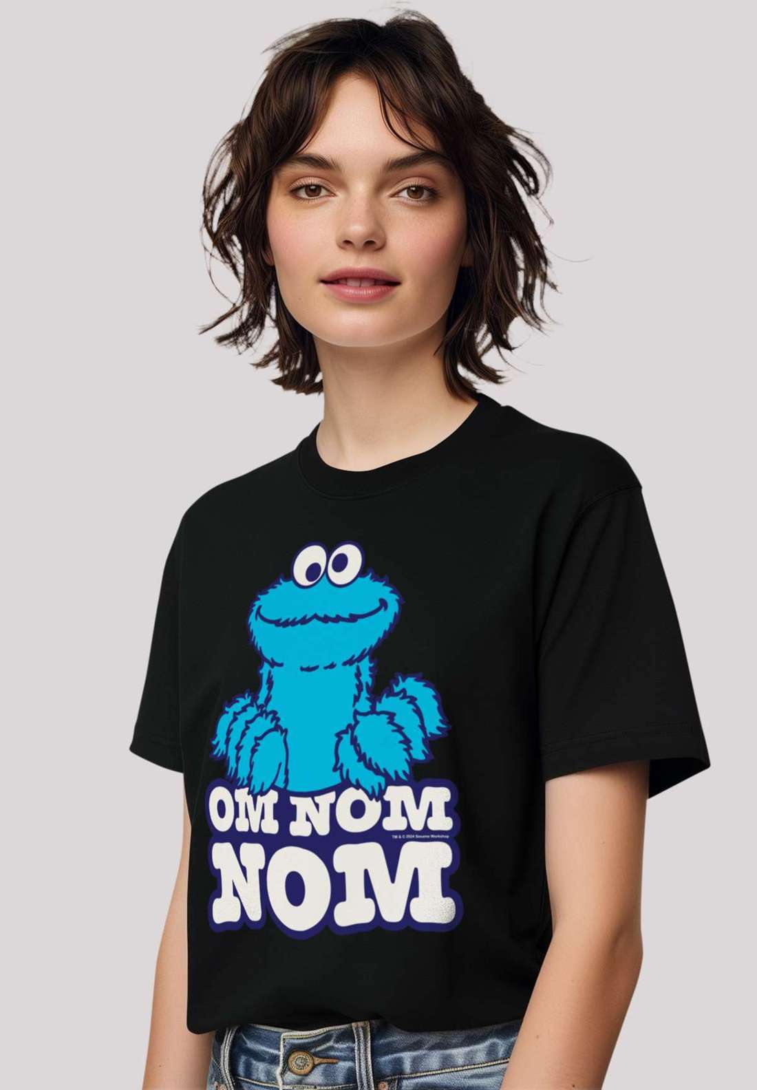 футболка Sesamstraße Cookie Monster Nom Nom