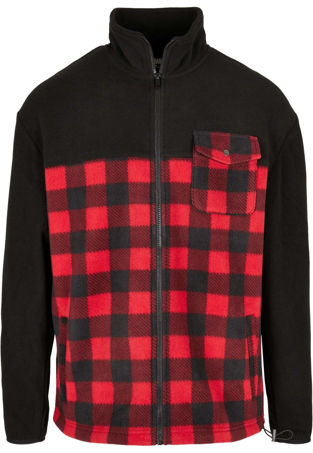 Зимняя куртка Urban Classics Herren Patterned Polar Fleece Track Jacket