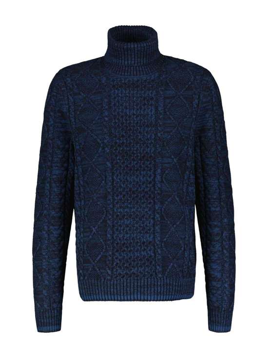 Вязаный свитер LERROS Jacquard-Rollkragenpullover