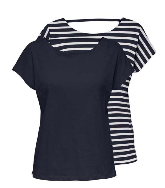 Рубашка с коротким рукавом ONLMAY LIFE S/S OPEN BACK TOP BOX 2PACK