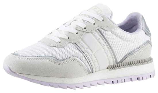 Кроссовки на танкетке с контрастной окантовкой TJW METALLIC RETRO CLEATED RUN