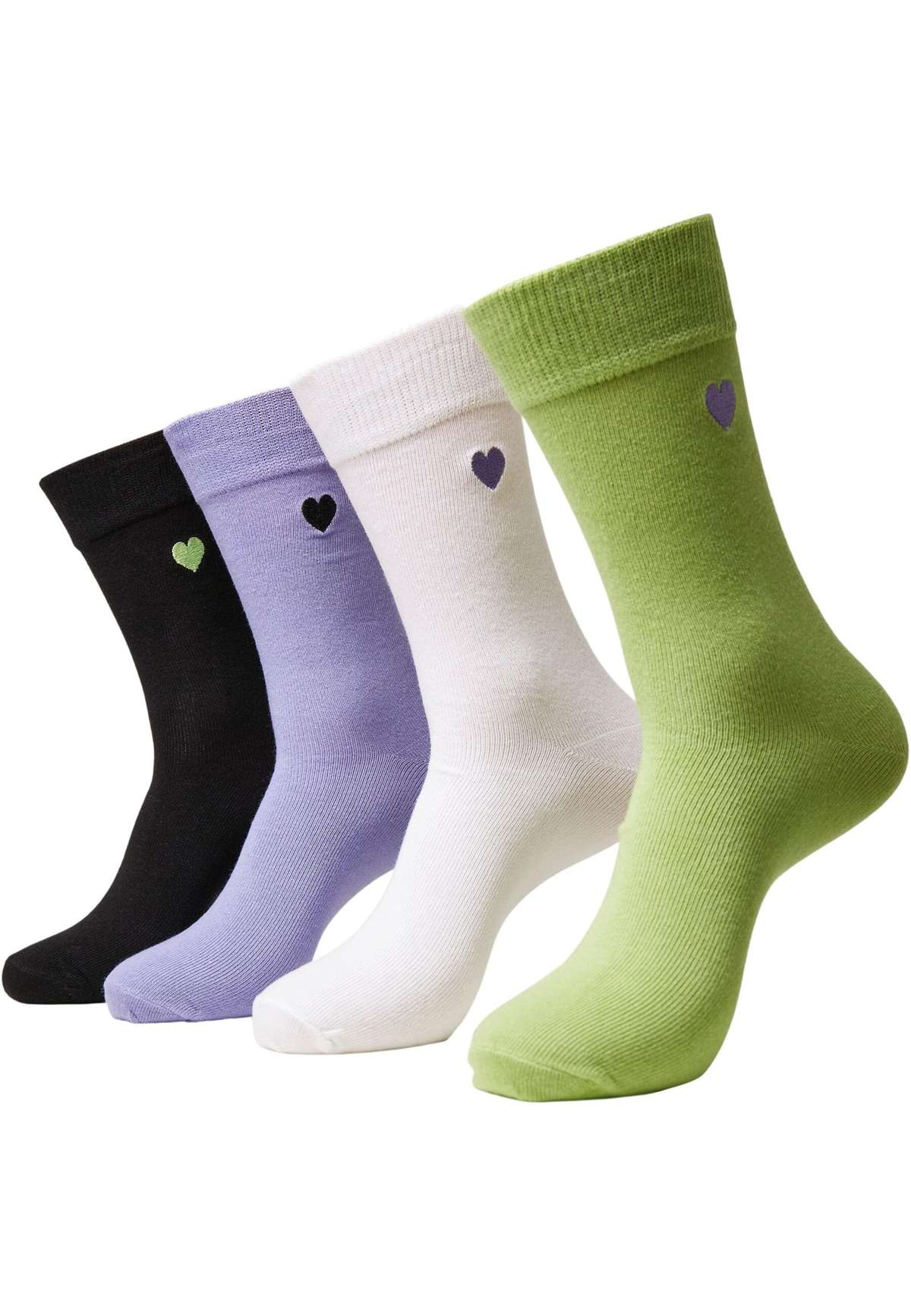 Базовые носки Urban Classics Unisex Heart Socks 4-Pack