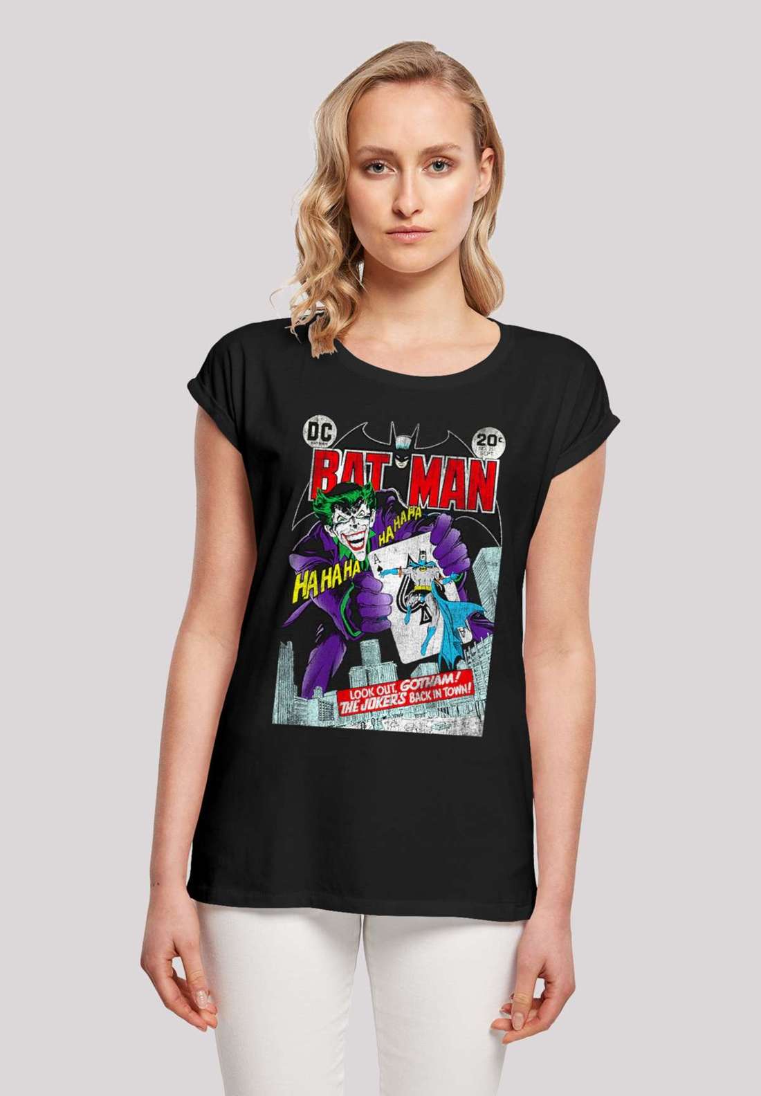 футболка DC Comics Batman Joker Playing Card Cover