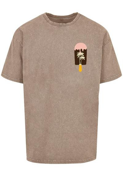 футболка Herren Summer - Icecream Acid Washed Oversize Tee