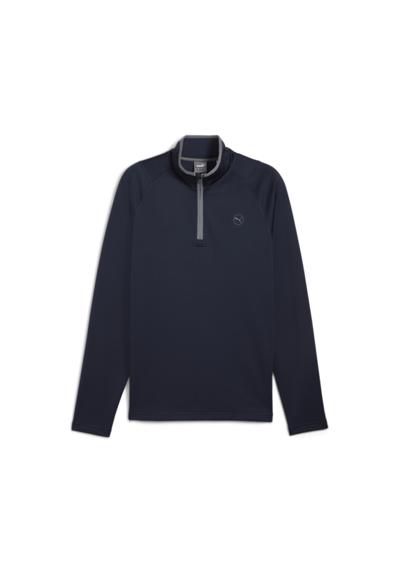 футболка Waffle Golf-Fleece mit viertellangem Reißverschluss Herren