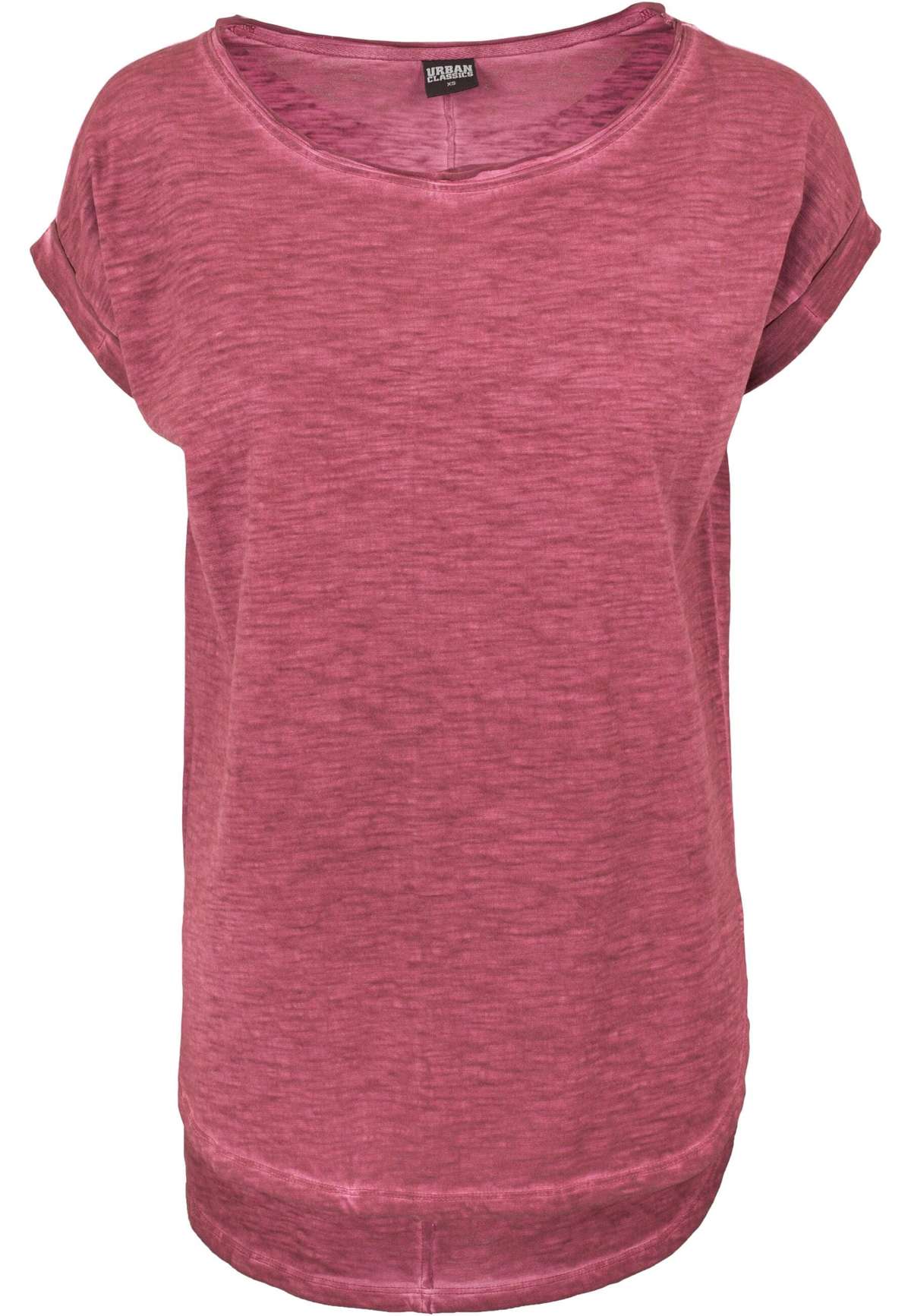 Рубашка с коротким рукавом Urban Classics Damen Ladies Long Back Shaped Spray Dye Tee