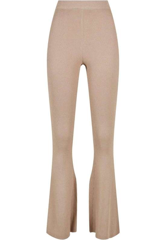 леггинсы Urban Classics Damen Ladies Rib Knit Bootcut Leggings