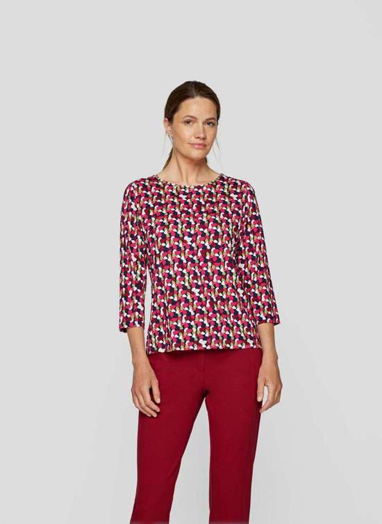 Рубашка с принтом Farbenfrohes Shirt mit modischem Muster