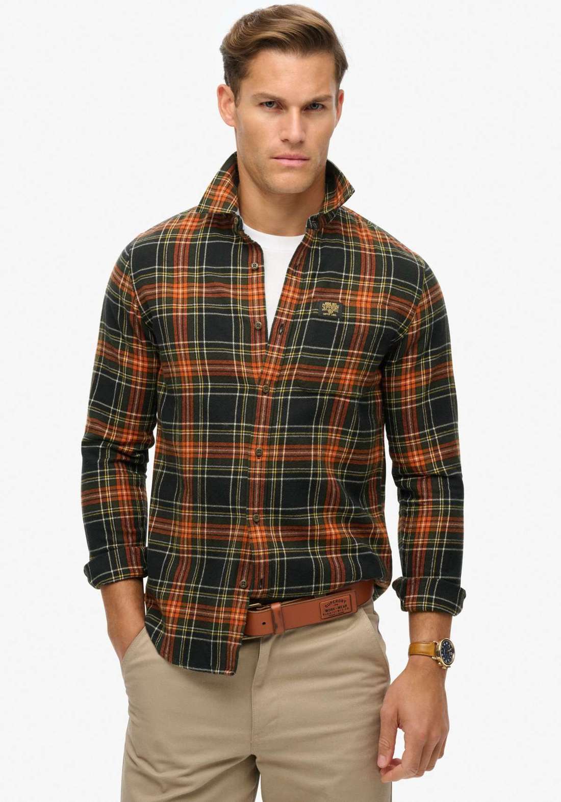 Рубашка с длинным рукавом Organic Cotton Lumberjack Check Shirt