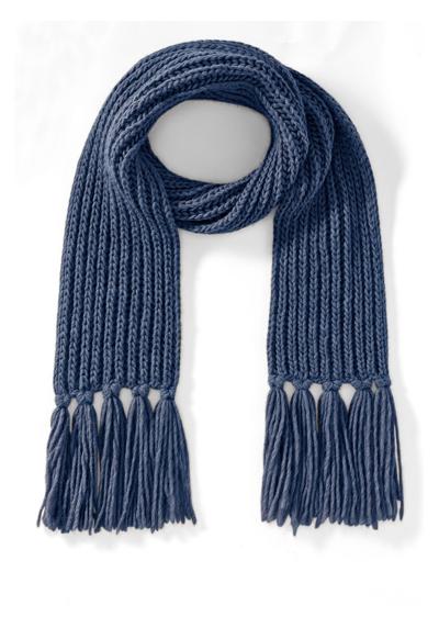 Вязаный шарф с добавлением шерсти, примерно 20 х 200 см.