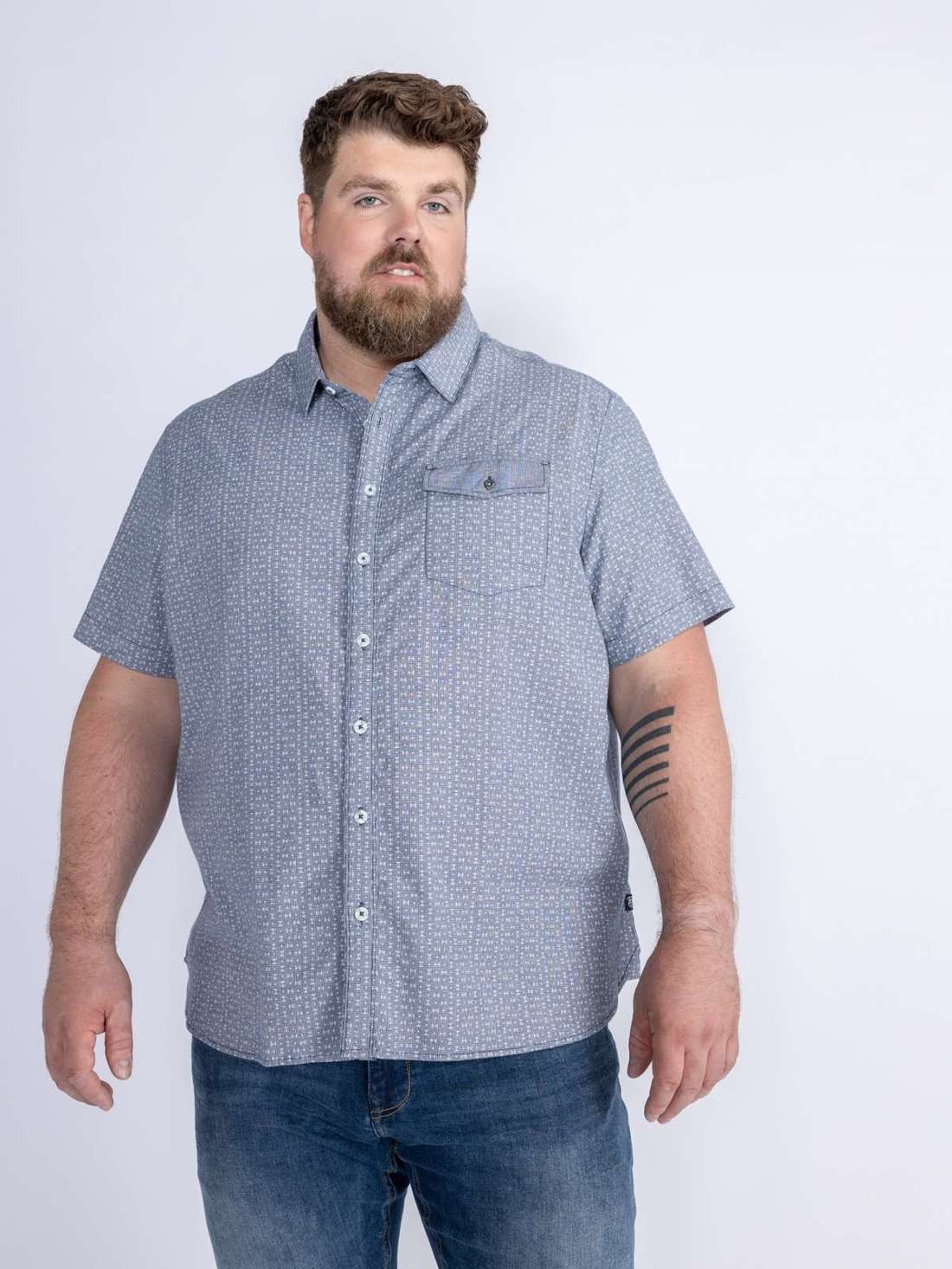 Рубашка с коротким рукавом Men Shirt Short Sleeve AOP