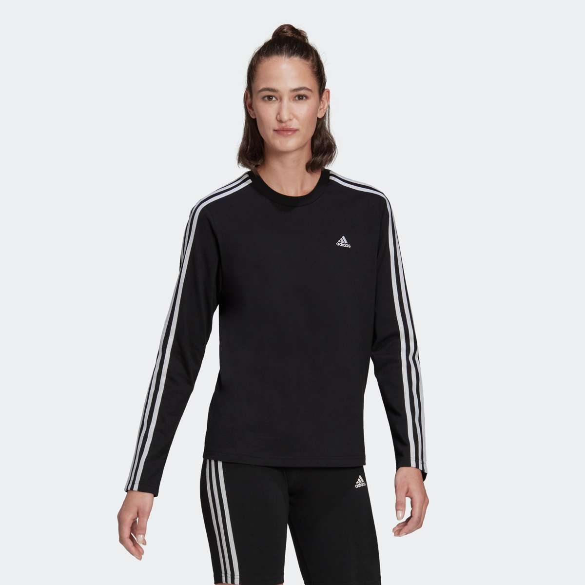 Рубашка с длинным рукавом ESSENTIALS 3STREIFEN LONGSLEEVE