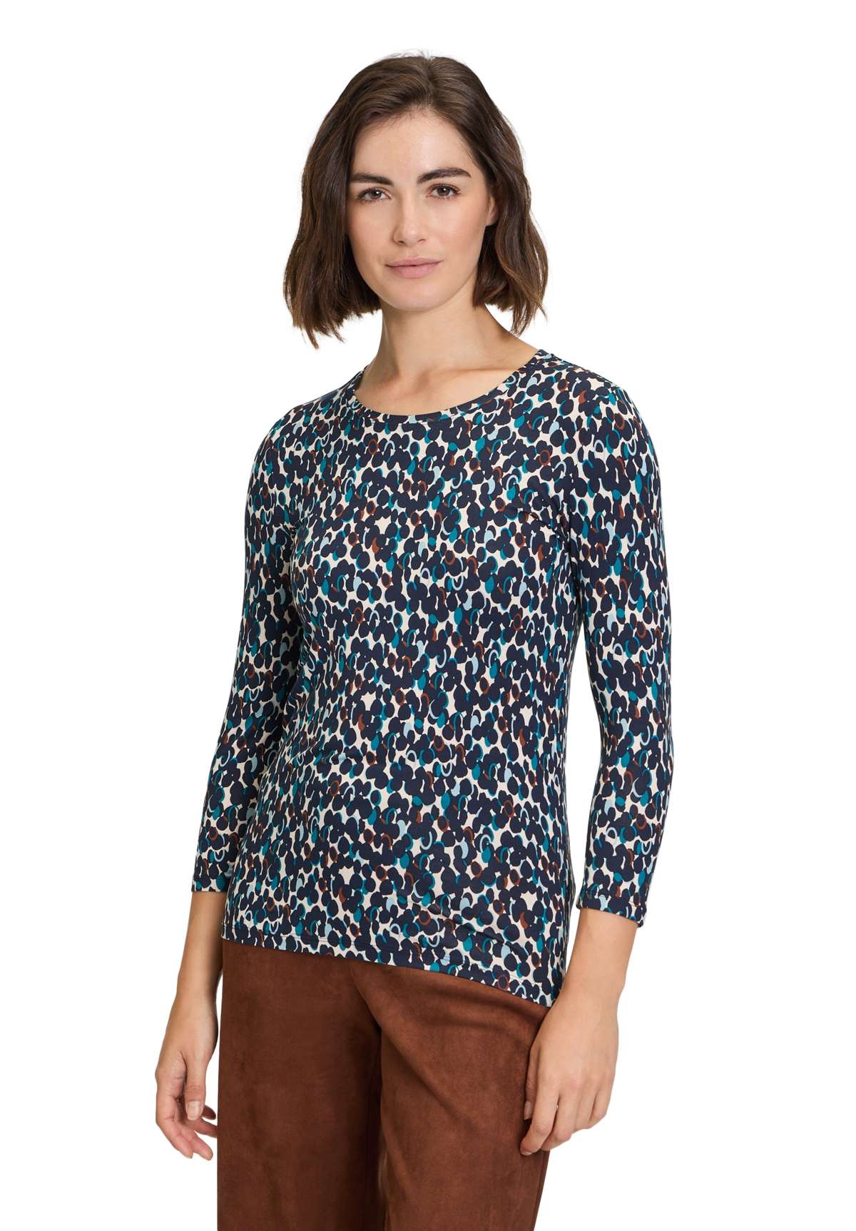 рубашка с рукавом 3/4 Basic Shirt mit Print