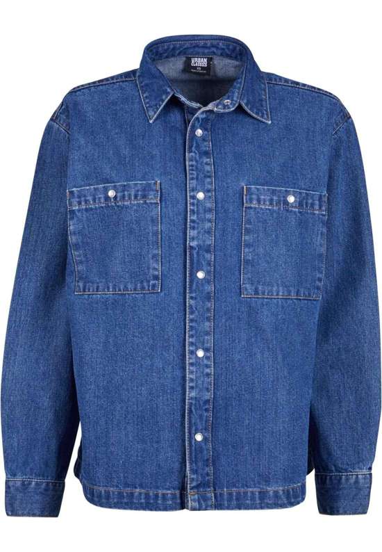 Рубашка с длинным рукавом Urban Classics Damen Ladies Oversized Denim Shirt