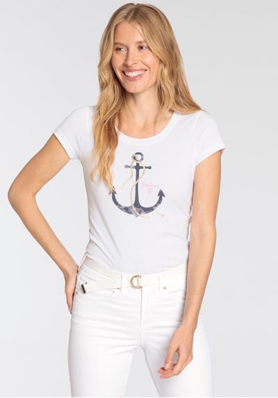 Рубашка с короткими рукавами и принтом «Морской якорь»