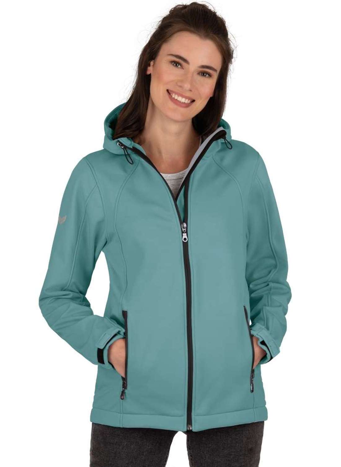 Куртка из софтшелла TRIGEMA Taillierte Softshell–Kapuzenjacke