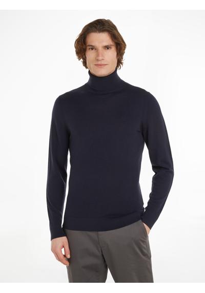 Свитер с высоким воротником и вышитым логотипом SUPERIOR WOOL TURTLE NECK