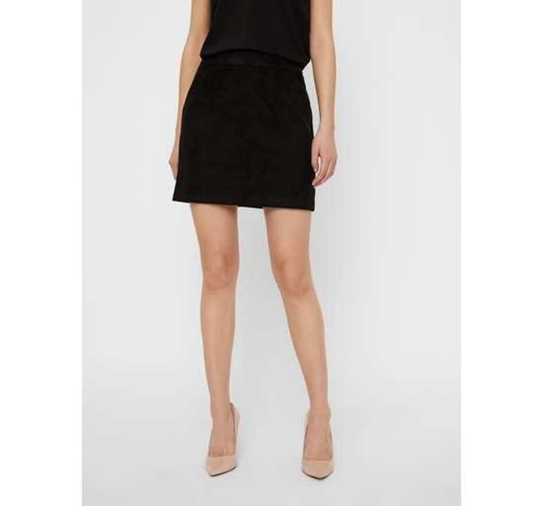 Юбка из искусственной кожи VMDONNADINA FAUXSUEDE SHORT SKIRT