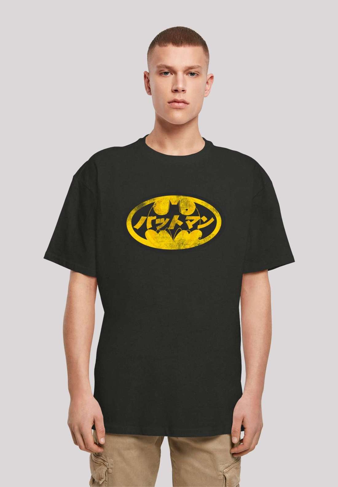 футболка DC Comics Batman Japanese Logo Yellow