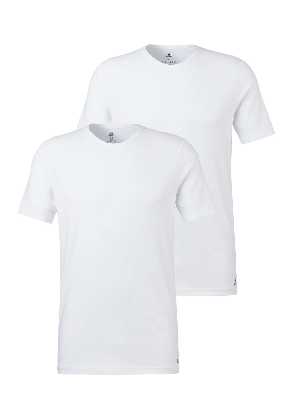 Футболка с круглым вырезом и приталенным кроем `Active Flex Cotton`