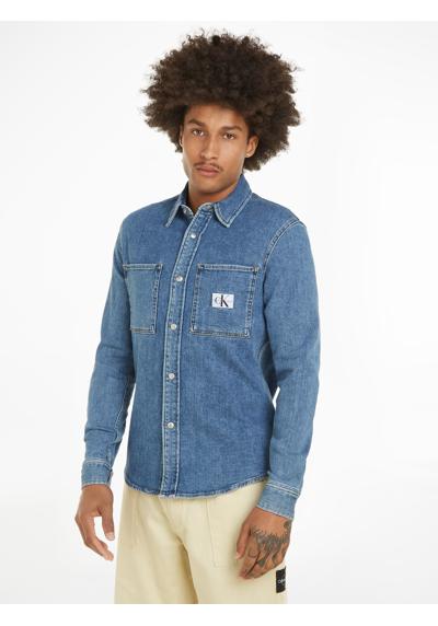 Джинсовая рубашка с логотипом Calvin Klein