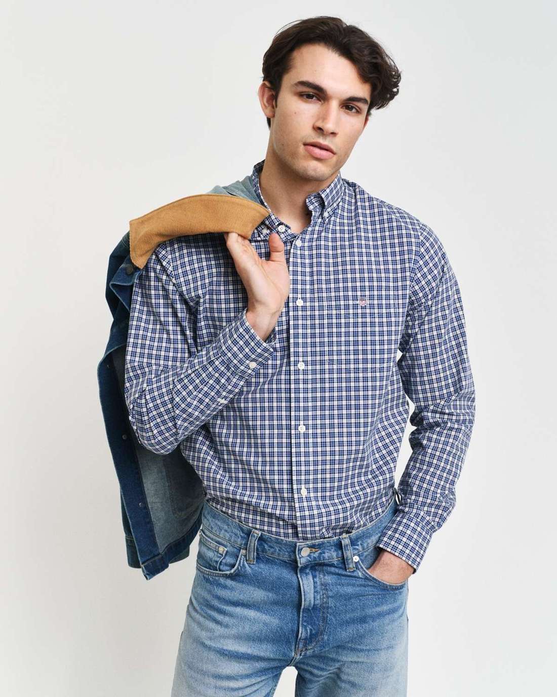 Рубашка с длинным рукавом REG POPLIN SMALL CHECK SHIRT