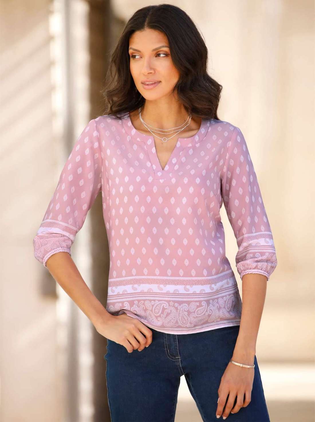 Длинная блузка