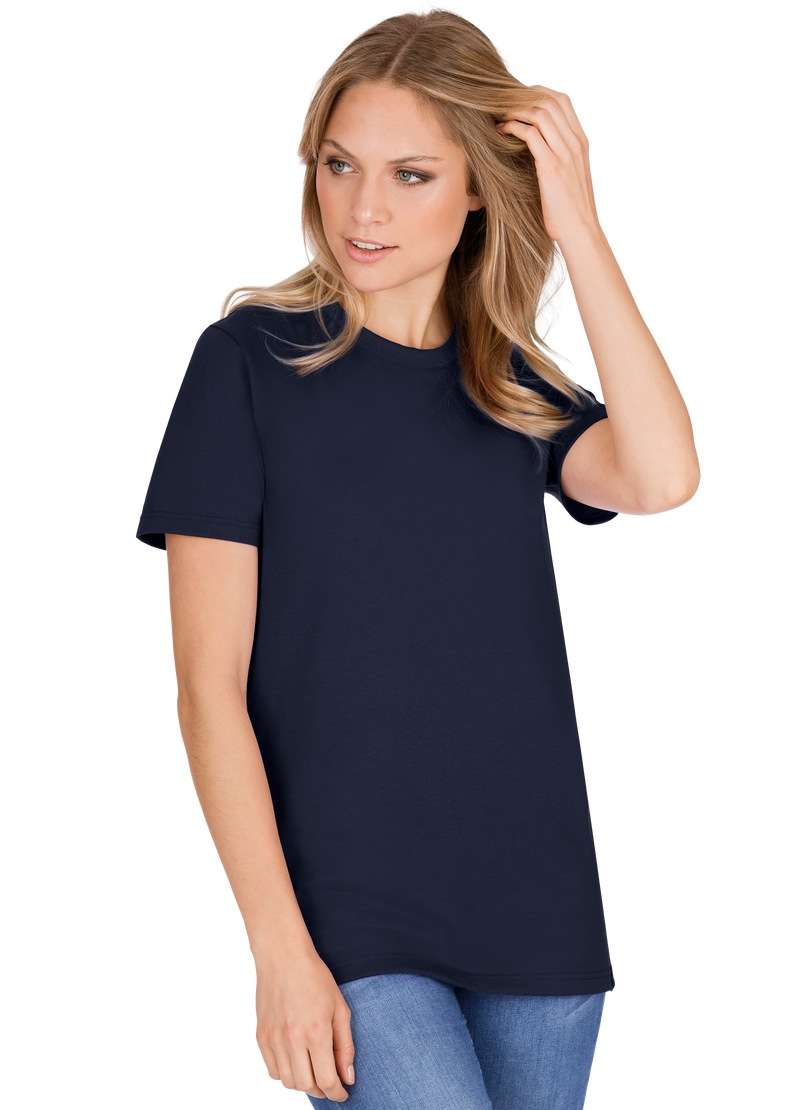 футболка TRIGEMA Slim Fit T-Shirt aus DELUXE Baumwolle