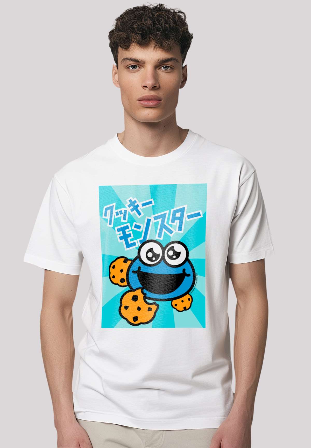 футболка Sesamstra?e Cookie Monster Anime