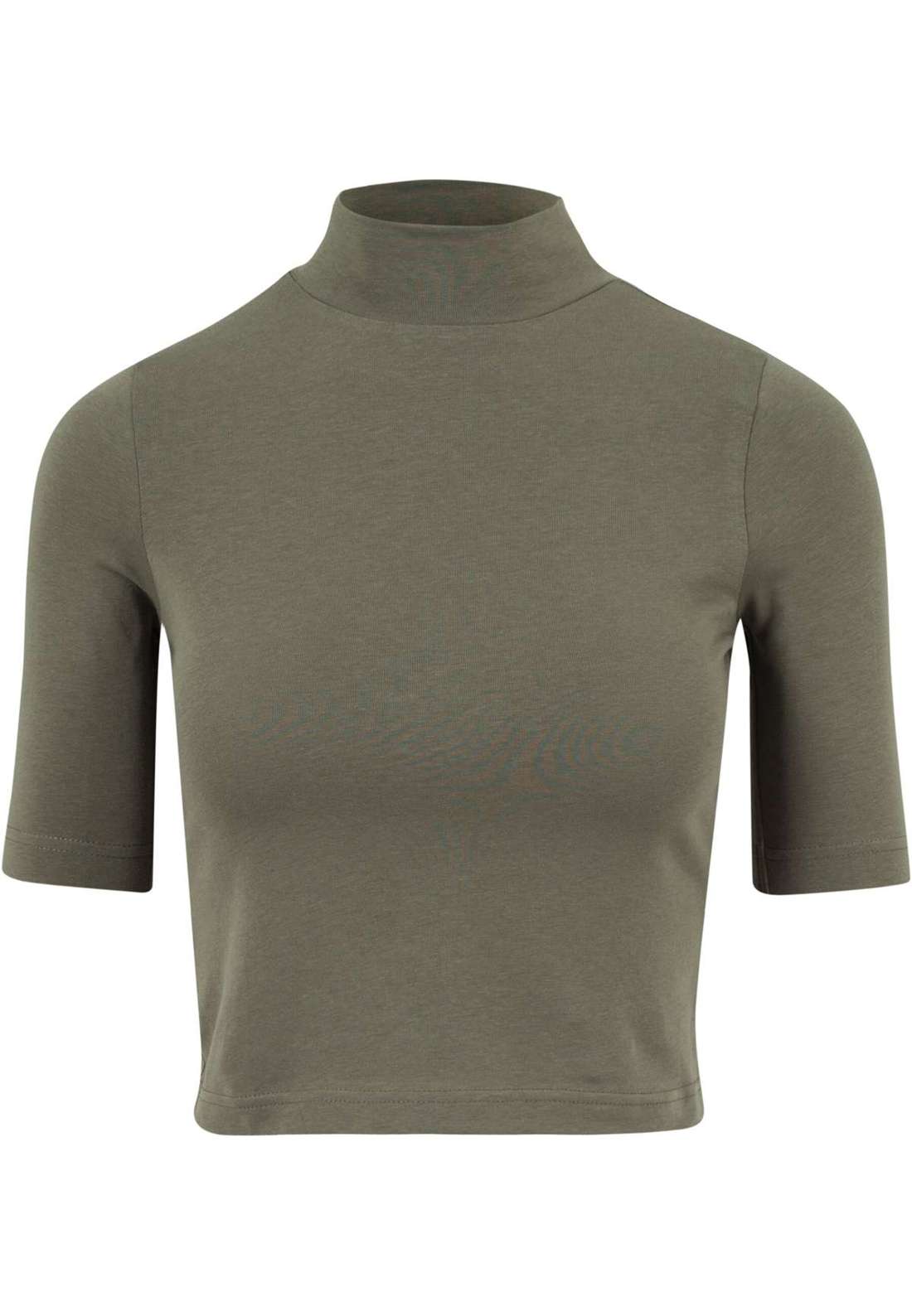 футболка Urban Classics Damen Ladies Cropped Turtleneck Tee