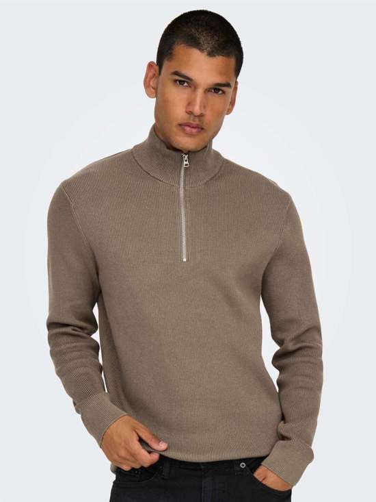 Вязаный свитер ONSPHIL REG 12 STRUC HALF ZIP KNIT NOOS