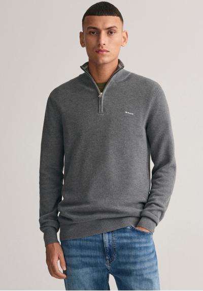 Тройер со структурой пике COTTON PIQUE HALF ZIP