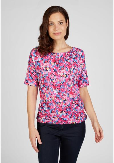 Рубашка с принтом T-Shirt mit Gummizug