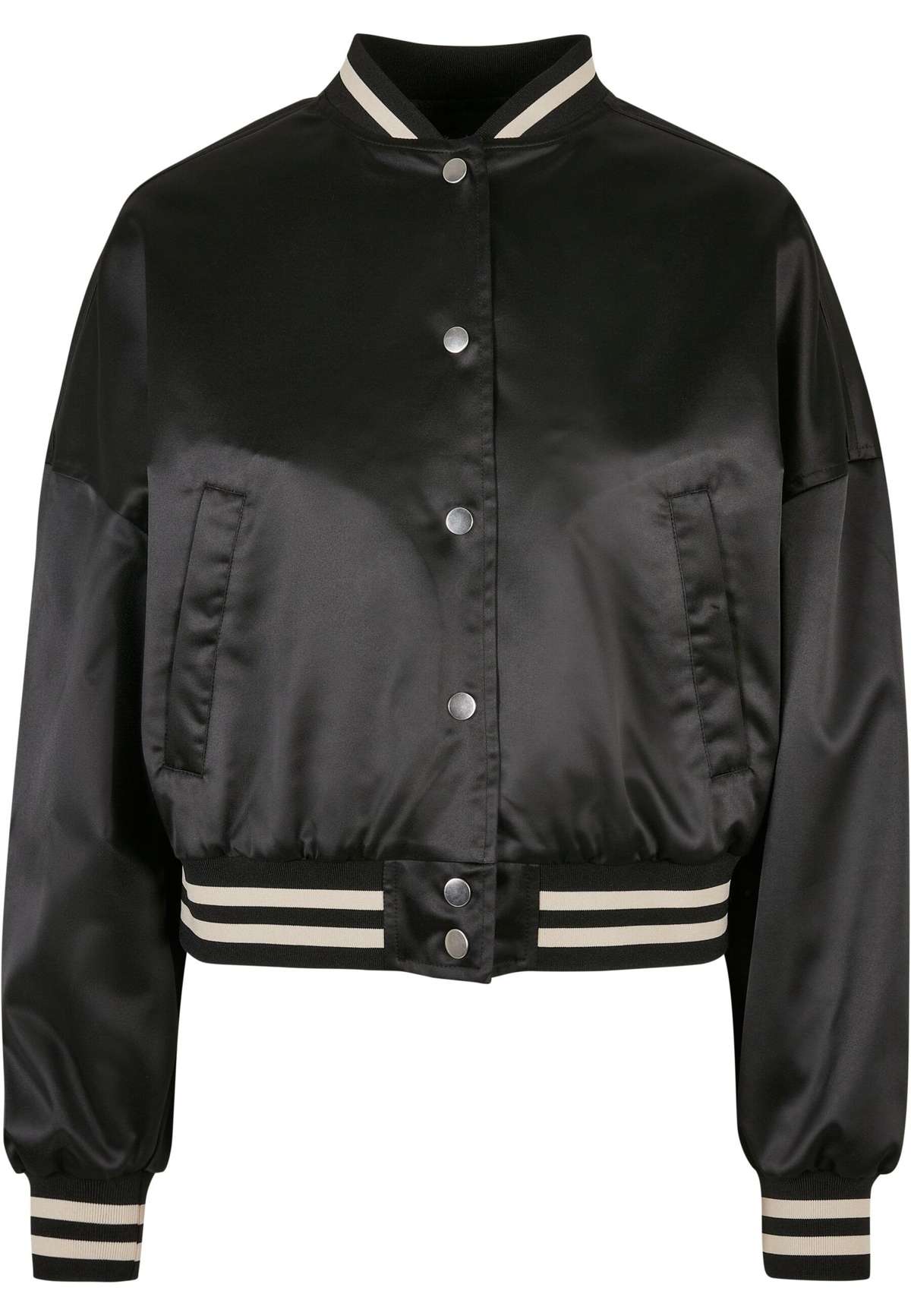 куртка колледжа Urban Classics Damen Ladies Short Oversized Satin College Jacket