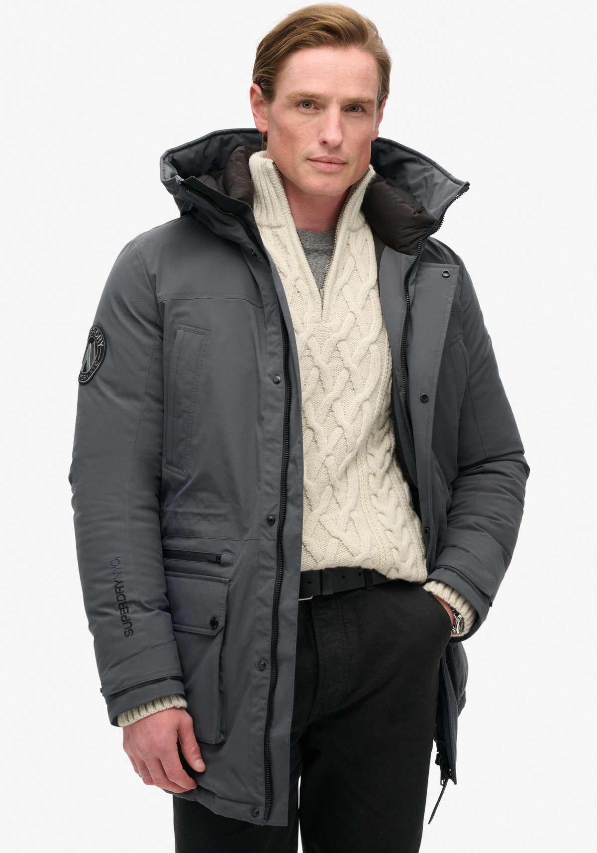 Стеганая куртка с капюшоном City Padded Parka Jacket