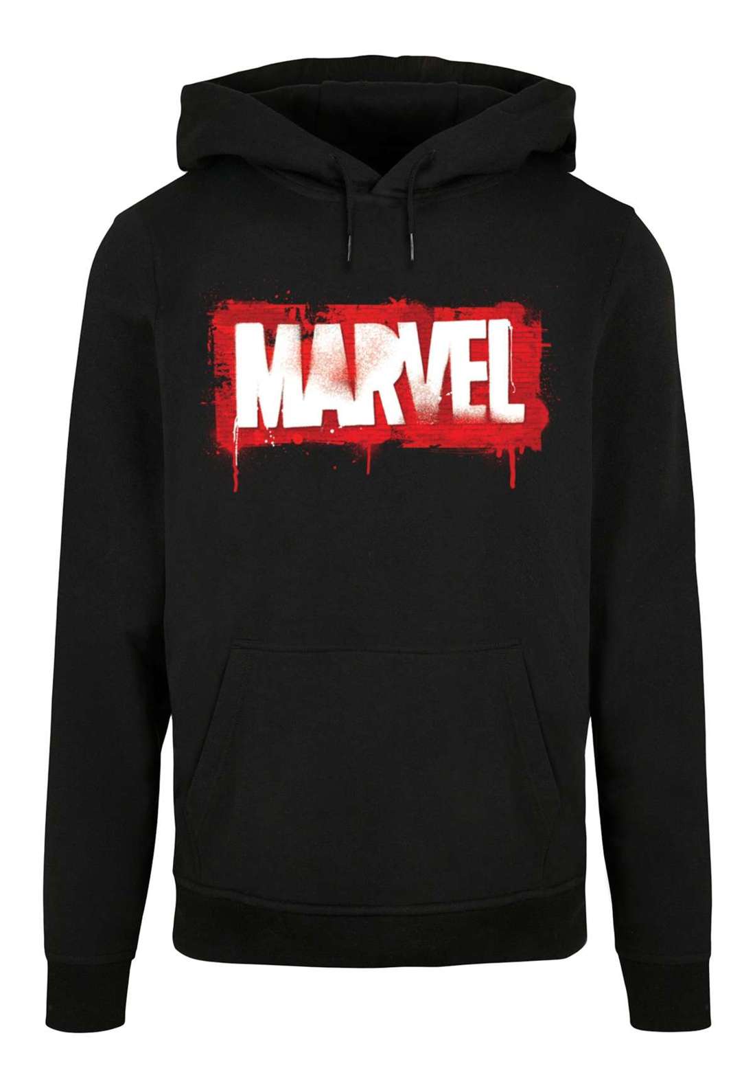 Свитер с круглым вырезом Herren Marvel Spray Logo with Basic Hoody