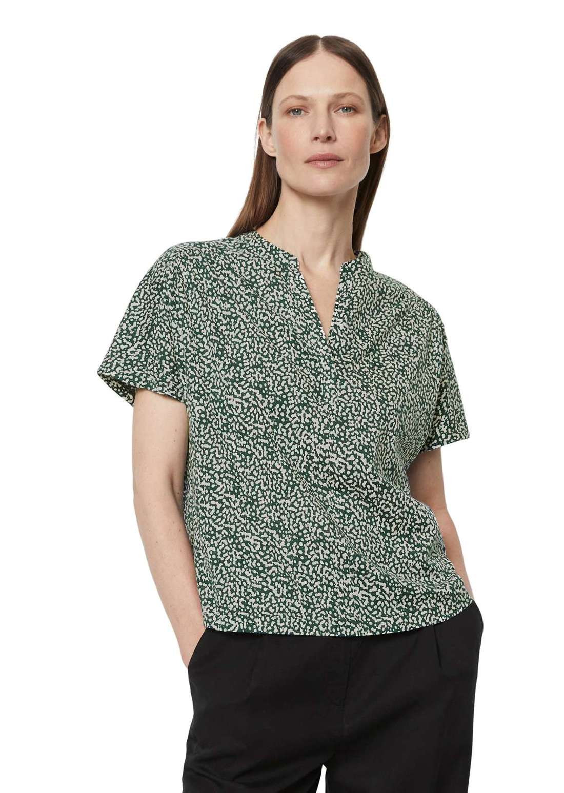 Рубашка с коротким рукавом aus leichtem Single Jersey