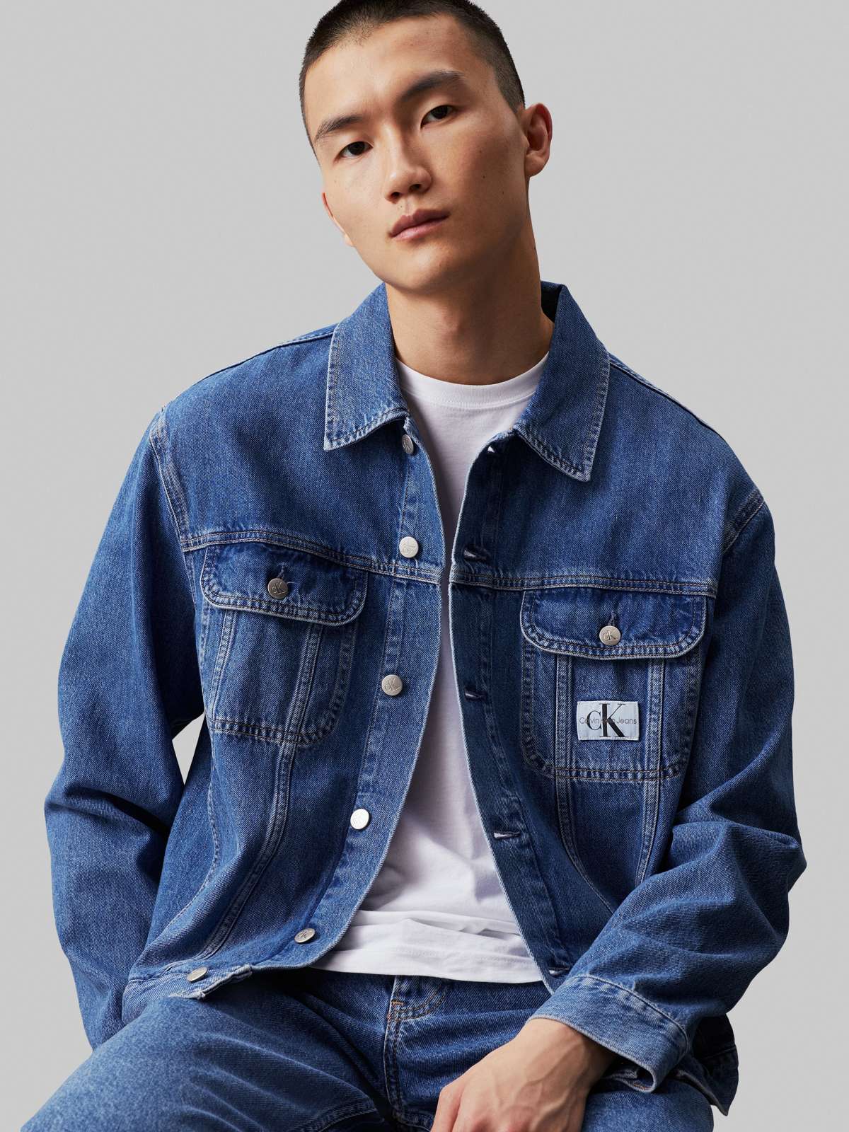 Джинсовая куртка с нашивкой-логотипом REGULAR 90`s DENIM JACKET