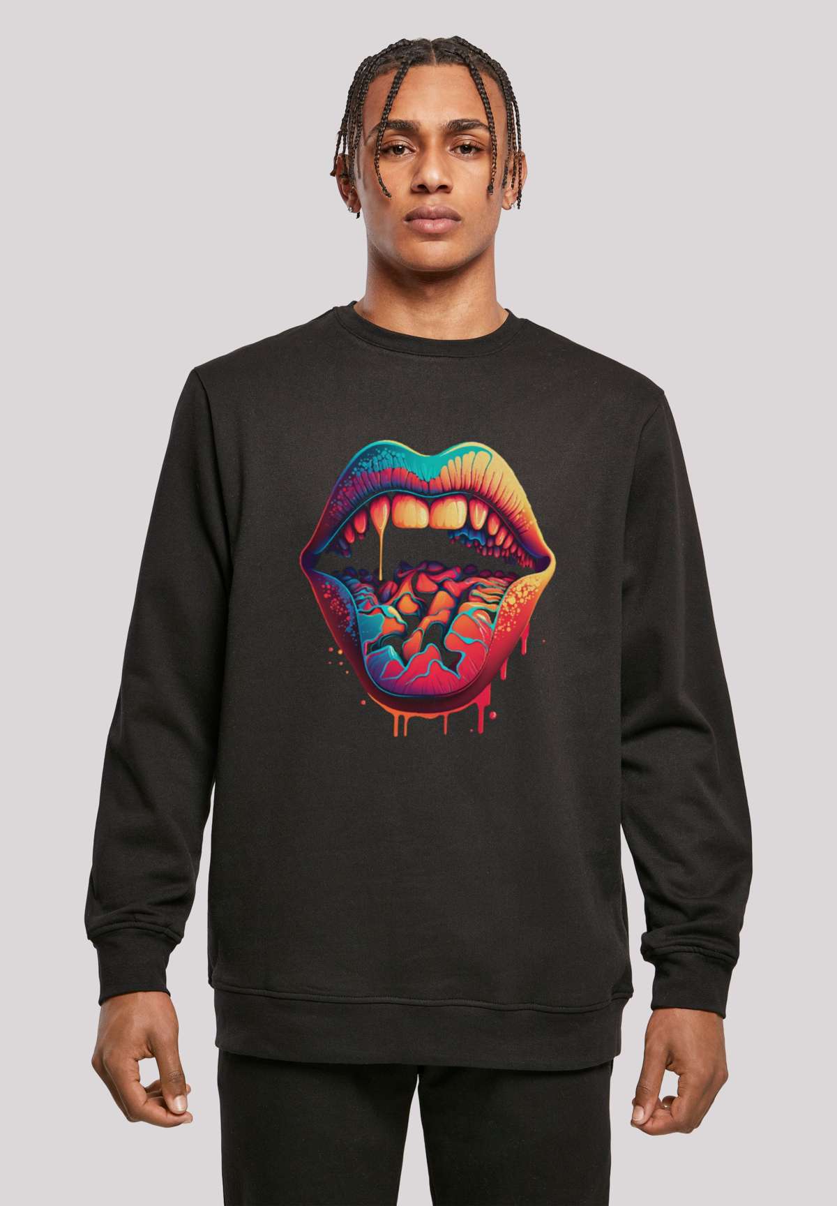 Толстовка с капюшоном Drooling Lips CREW