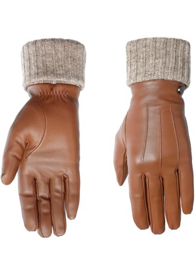 Кожаные перчатки с защитой от сенсорного экрана — можно управлять 10 пальцами.