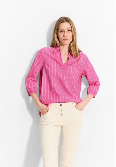 Блуза с короткими рукавами и V-образным вырезом