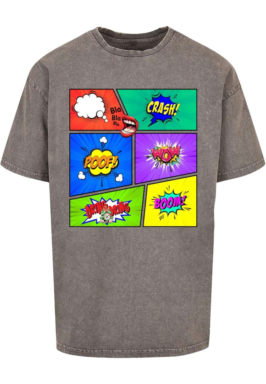 футболка Herren Book Comic Acid Washed Oversized Tee