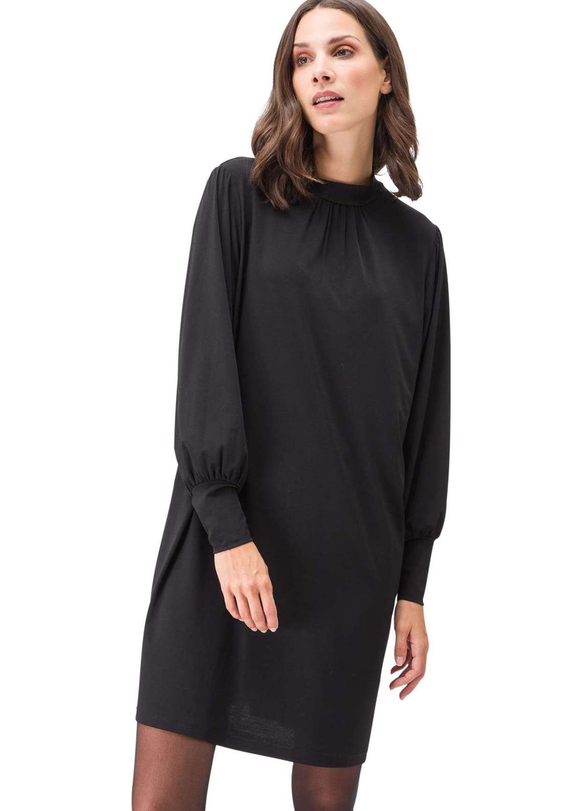 спортивное платье zero Sweatkleid mit Stehkragen