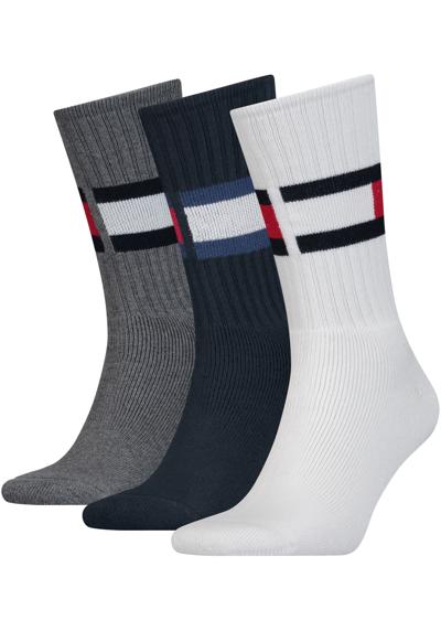 Спортивные носки (3 пары в упаковке) с большим логотипом-флагом.