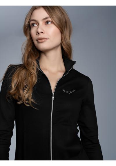Толстовка TRIGEMA Jacke mit Kristallsteinen
