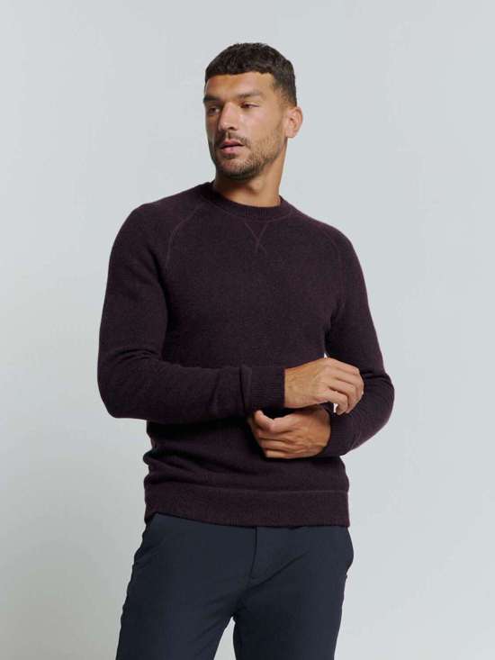 Свитер с круглым вырезом No Excess Soft-Touch-Pullover mit Wolle