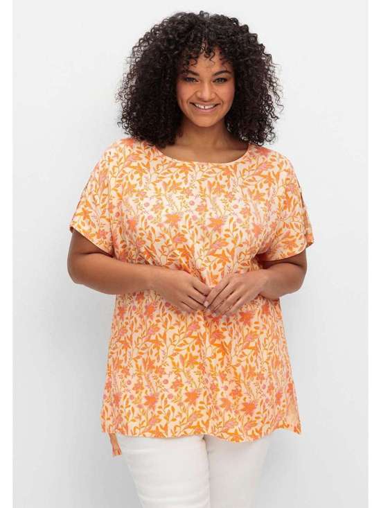 Туника с вырезами на рукавах Große Größen