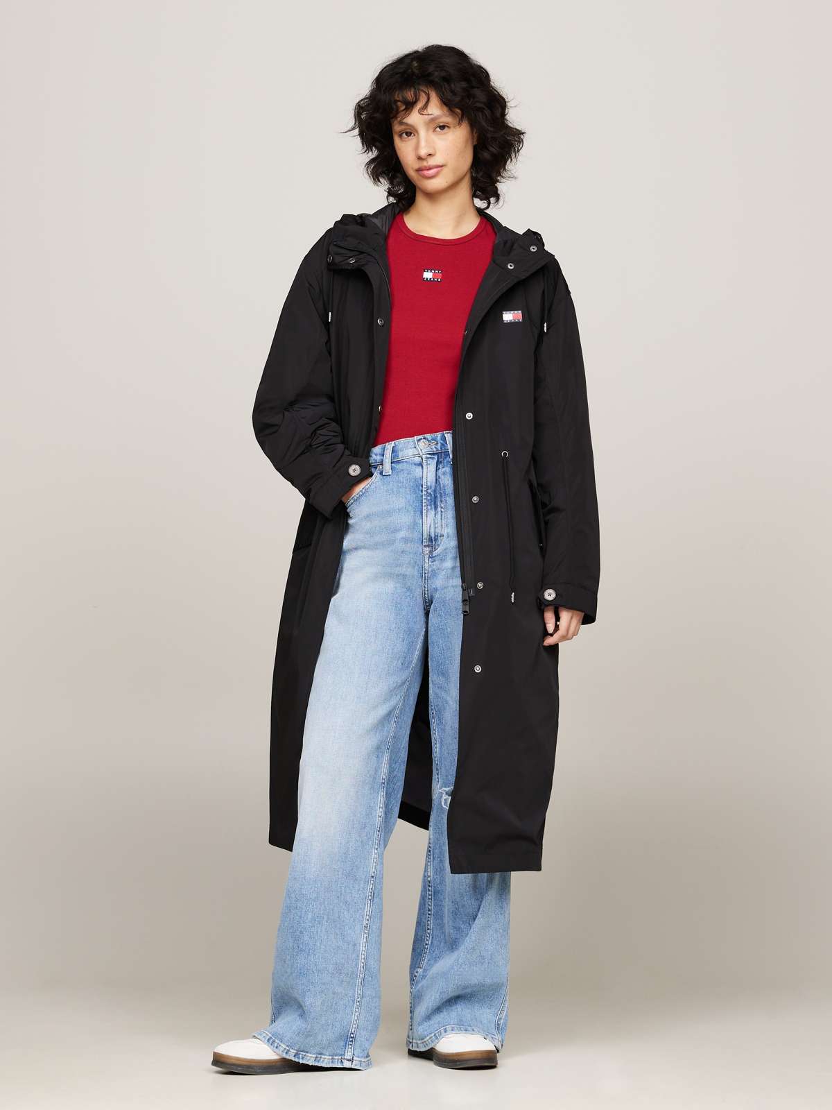 Тренч с логотипом TJW 2 IN 1 TECHNICAL COAT